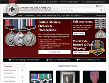 Tablet Screenshot of london-medals.co.uk